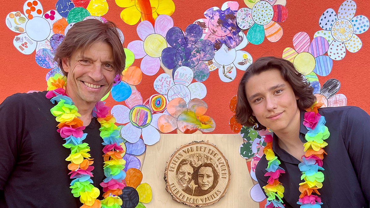 Koen en Nono Wauters zijn peters kinderrevalidatiecentrum UZ Gent